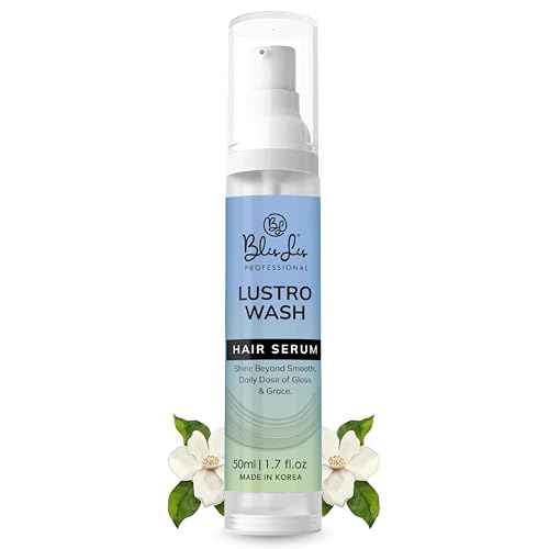 Professional Lustro Wash Serum for Dry & Frizzy Hair – 50ml | Non Sticky, Daily Care Serum, Silky & Glossy Hair | Damaged Repair Hair For Women and Men