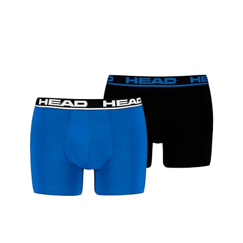 Comfort quotidiano facile HEAD Boxer Basic 2P, Blu Indaco/Nero, M