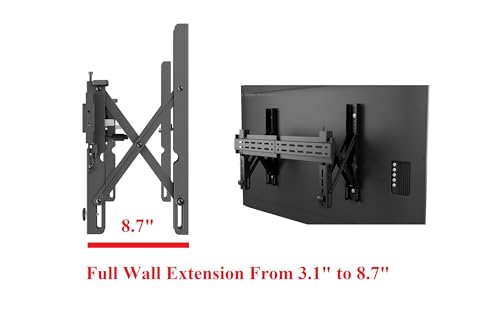 Mount Plus POP-48T 2x1 2 Packs Pop Out Video Wall Mount System for 37 to 70" TVs | TV Menu Board | Max VESA 600x400 | Commercial Grade 154 Lbs | Anti-Theft Protection | Full Extension to 8.7" (2 x 1) by Mount Plus - Image 8