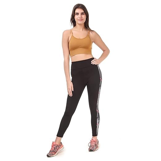 Image of Unbeatable Women Stretchable Gym Wear Sports Leggings Ankle Length Workout Tights