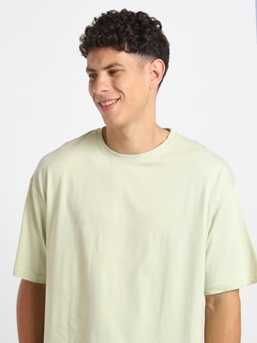 Image of Nobero Men's Oversized Graphic T-Shirt for Men | Soft Cotton | Drop Shoulder Relaxed Fit | Printed Casual Tshirt for Men