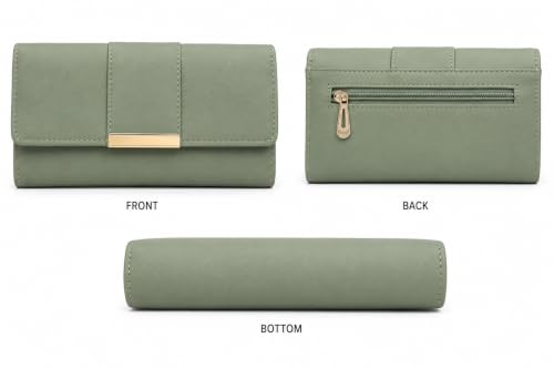 Image of Trendy PU Multi Zip Pocket Daily Use Purse for Women Wallet Bag for Girls Clutches Bag for Women Multicolour Small Handbag Multi card slots phone pocket ladies purse