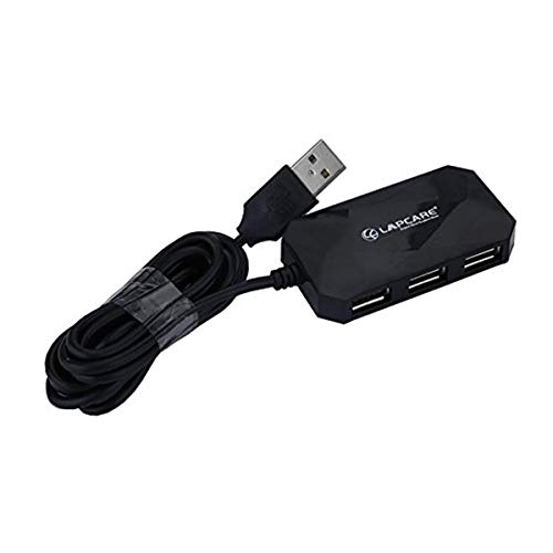Lapcare USB 2.0 4-Port Hub, Ergonomic Design, Support Data Transf...