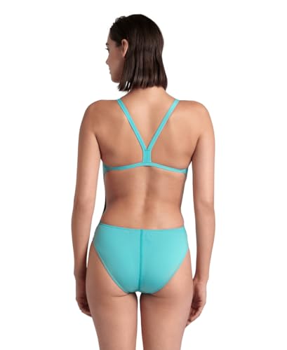 Image of Arena Women's Solid Team Swimsuit Challenge Back MaxLife Open Back Bathing Suit Athletic Swimwear