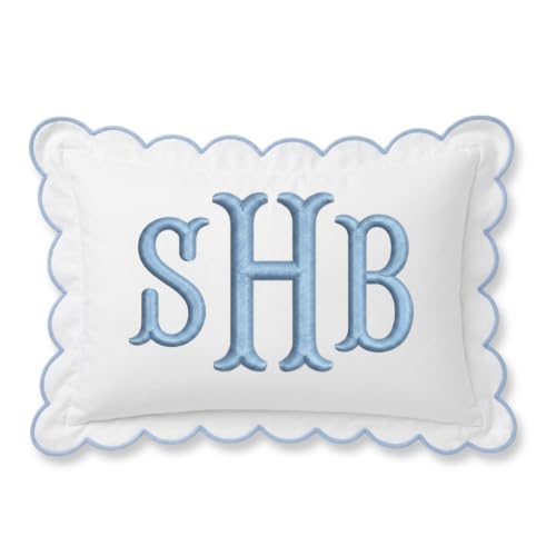 KidSweeties Personalized Monogram Pillow Cover Custom Embroidered Initials Pillowcase Custom Text Embroidered Pillow Cover Nursery Decor Cushion Baby Room Pillow