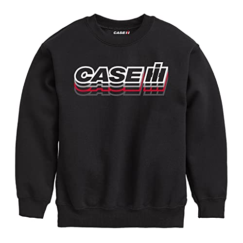 Country Casuals Case IH Logo Repeated - Youth Crewneck Fleece Sweatshirt