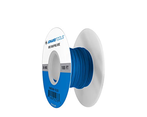 Fil Kynar 24 AWG Jonard Tools bleu pour câblage de circuits imprimés