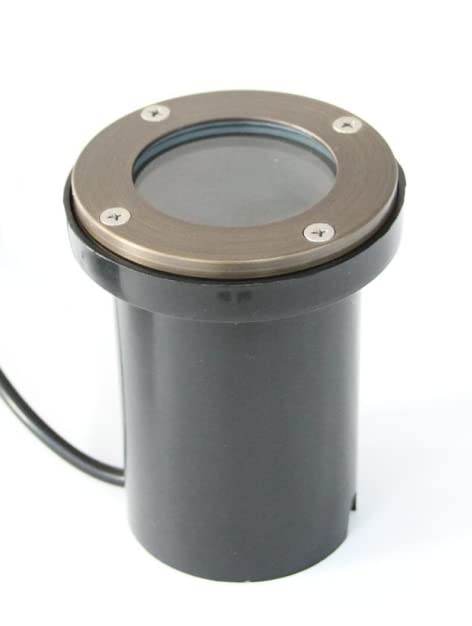 Ironsmith Lighting Products In Ground Well Light Fixture with Solid Brass Cover, Oil Rubbed Bronze Finish, Halogen and LED Bulb Compatible, Outdoor