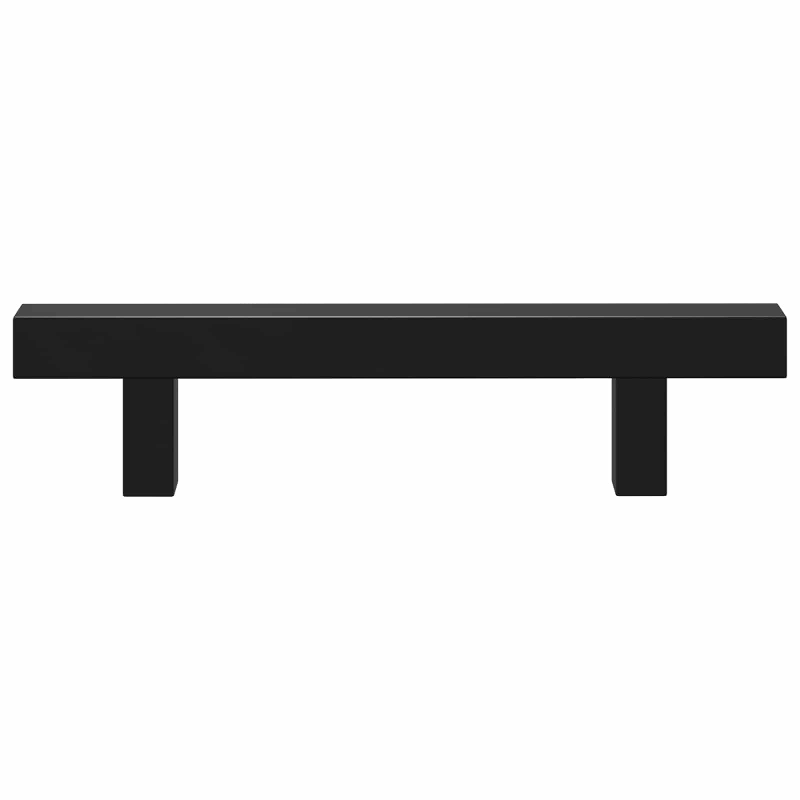 Set di 12 maniglie per armadi, colore nero, in acciaio inox, 150 mm, moderne, opache per mobili da cucina, comò e cassetti, maniglie angolari per credenze e ante degli armadi