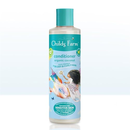 Childs Farm Kids Coco-Nourish Conditioner Organic Coconut Dry Curly & Coily Hair Conditions & Nourishes 250ml