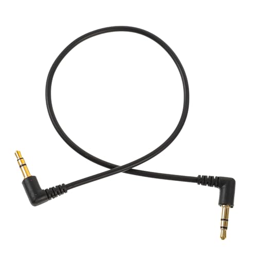 POPETPOP 90Grado Cable Auxiliar de Audio Macho Macho de Ángulo y Computadora Transmisión de Sonido Estable y Duradera