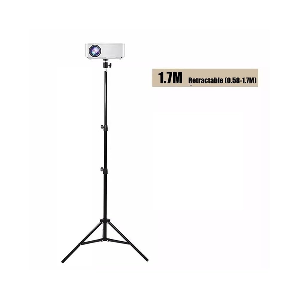 Supporto per proiettore a soffitto Treppiede da Pavimento Staffa for proiettore Domestico Staffa Triangolare telescopica da 6 mm Senza Fori for Desktop da Comodino Staffa per proiettore(M)