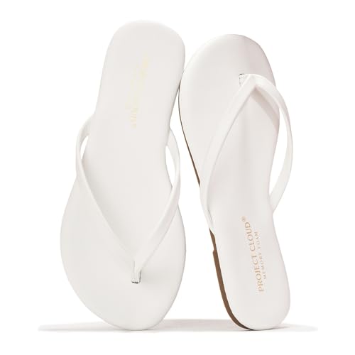 Project Cloud Kids Sandals For Girls Footwear with Memory Foam Insole Kids Flip Flops - Lightweight & Slip Resistant Girls Sandals Summer Beach Essentials (Little Foundations)