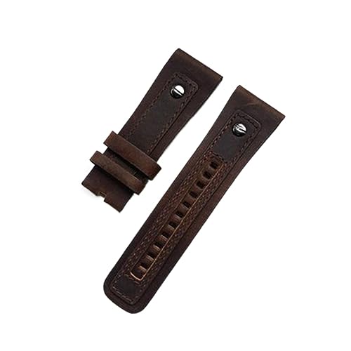 Horlogerie en cuir authentique bracelet marron noir 28 mm classique à boucle