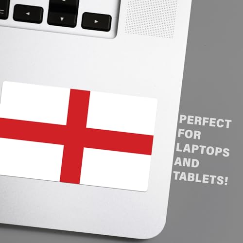 Image of World Country Flag Decal Stickers - Two Pack - for Cars Windows Bumpers Laptops Tablets Tumblers Cups Walls (England)