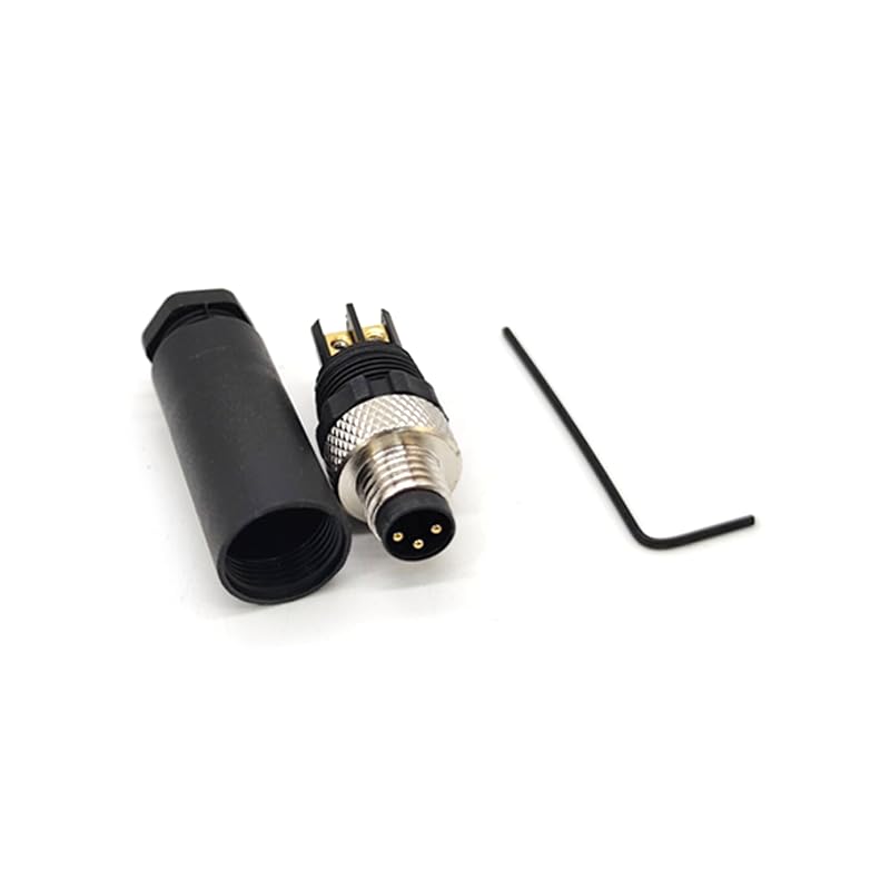 M8 Sensor Connector – 3 Or 4 Pin, Male/Female, Straight/Angle Options (Unbranded, 1 Piece)