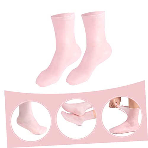 MERRYHAPY 1 Pair Moisturizing Socks Beach Socks Foot Protective Socks Skin-Friendly Care Socks Women Moisturizing Socks Elastic Long Socks Long Moisturizing Sock Moisturizing Foot Covers - Image 4