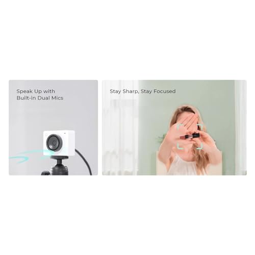 Webcam 4K IA autofocus micro omnidirectionnel reduction bruit visioconference