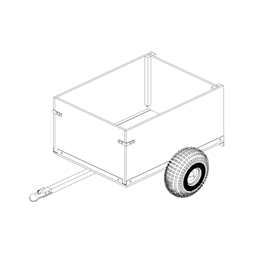 The Trailer Parts Outlet - 104-4'x3' Off Road Utility Cart Trailer- 8 How-to Steps w/Blueprint