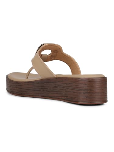 Image of Inc.5 Womens Tan Casual Solid Round Toe Sandals