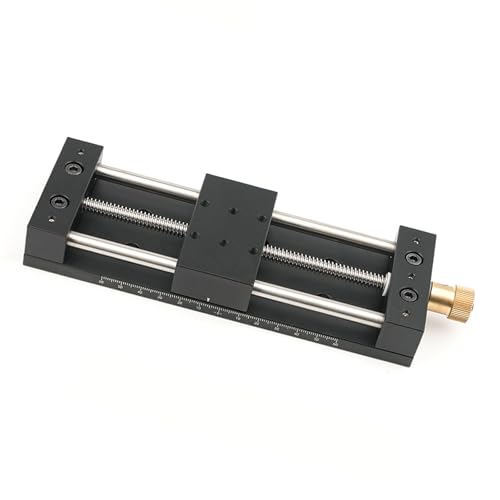 Etapa De Guía Aluminio Industrial Con Mecanismo Deslizamiento Manual Y Ajuste Ajuste Manual Actuador Lineal