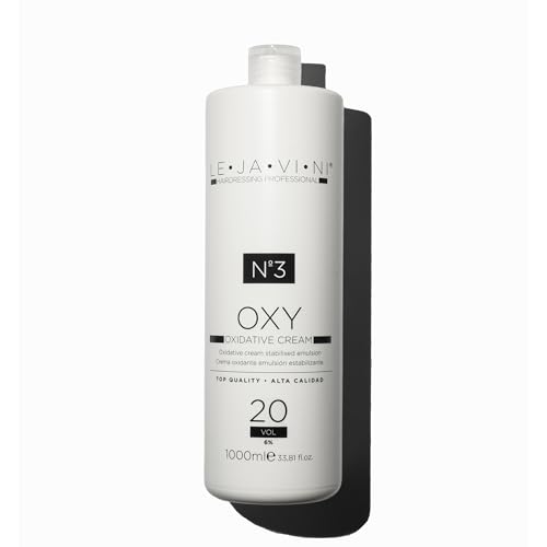 LEJAVINI N3 Crème d'oxydation 20 vols (6 %) Développeur professionnel 1 l Activateur pour colorations capillaires, mèches et décolorations Texture crémeuse stabilisée