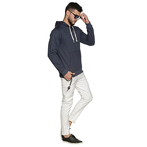 Image of CAHOOT Men's Regular Fit Sweatshirt with Hoodie for Casual Wear | Cotton Full Sleeve Sweatshirt Crafted with Comfort Fit and High Performance for Everyday Wear