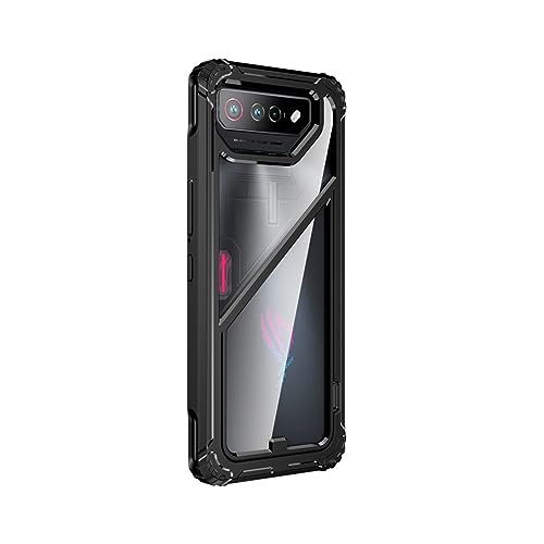 Love Mei IC-AR7P Case For Asus Rog Phone 7 Pro, Soft Tpu Bumper+ Transparent Pc Back Cover Shockproof Anti-Scratch Case cover