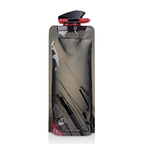 Bottiglia d'Acqua Pieghevole - Borraccia Morbida | Borraccia di Silicone e Leggero | Bottiglie Flessibile Pieghevole Riutilizzabile Acqua per Escursionismo, Adventures, Viaggi sportiva