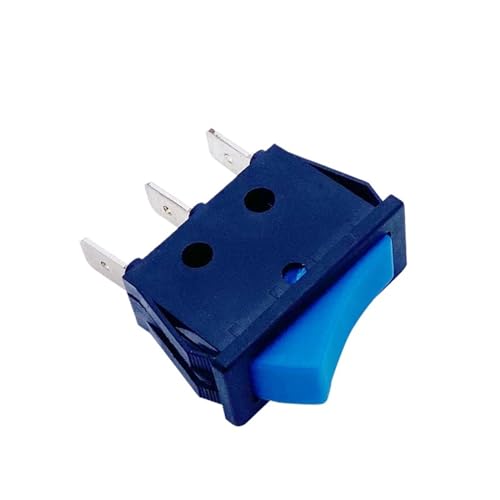 Image of 10pcs Rocker Switch Reset Momentary Blue Push Button KCDF-108 Two Position 16A 250VAC Three Pins Electrical Brass Pins(3 Position ON-OFF-ON)