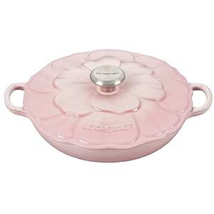 Le Creuset Signature Enameled Cast Iron Petal Braiser, 2.25qt., Shell Pink