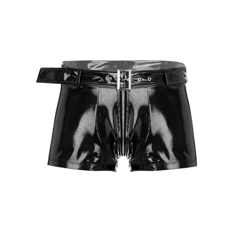 YiZYiF Faux Leather Boxer Shorts Cover