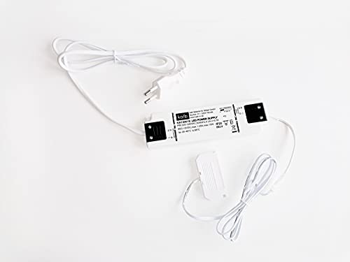 Flachnetzteil 15W Kabel weiß LED-Ministecksystem