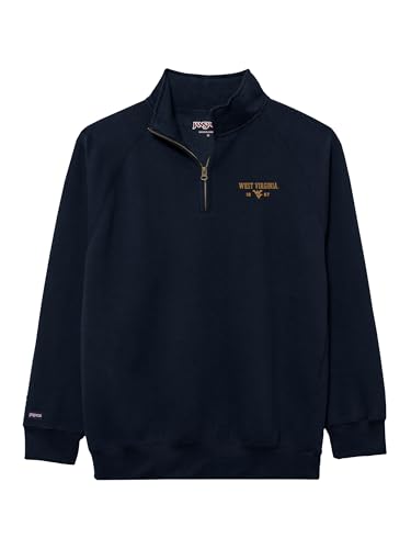 Image of JanSport Unisex Adult NCAA Officially Licensed Rival Long Sleeve Stand-Up Collar Quarter Zip Sweatshirt
