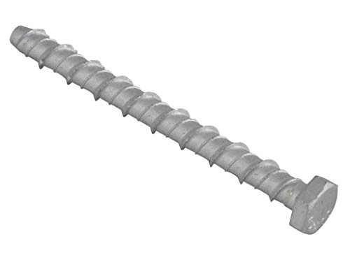 Forgefix Lightning Bolt Hex Head M10 x 100mm Bag 10, Ideal for Fixing battens, balustrades, handrails etc.