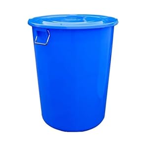 DZYHFCO blauer Kunststoff Mülleimer mit Deckel