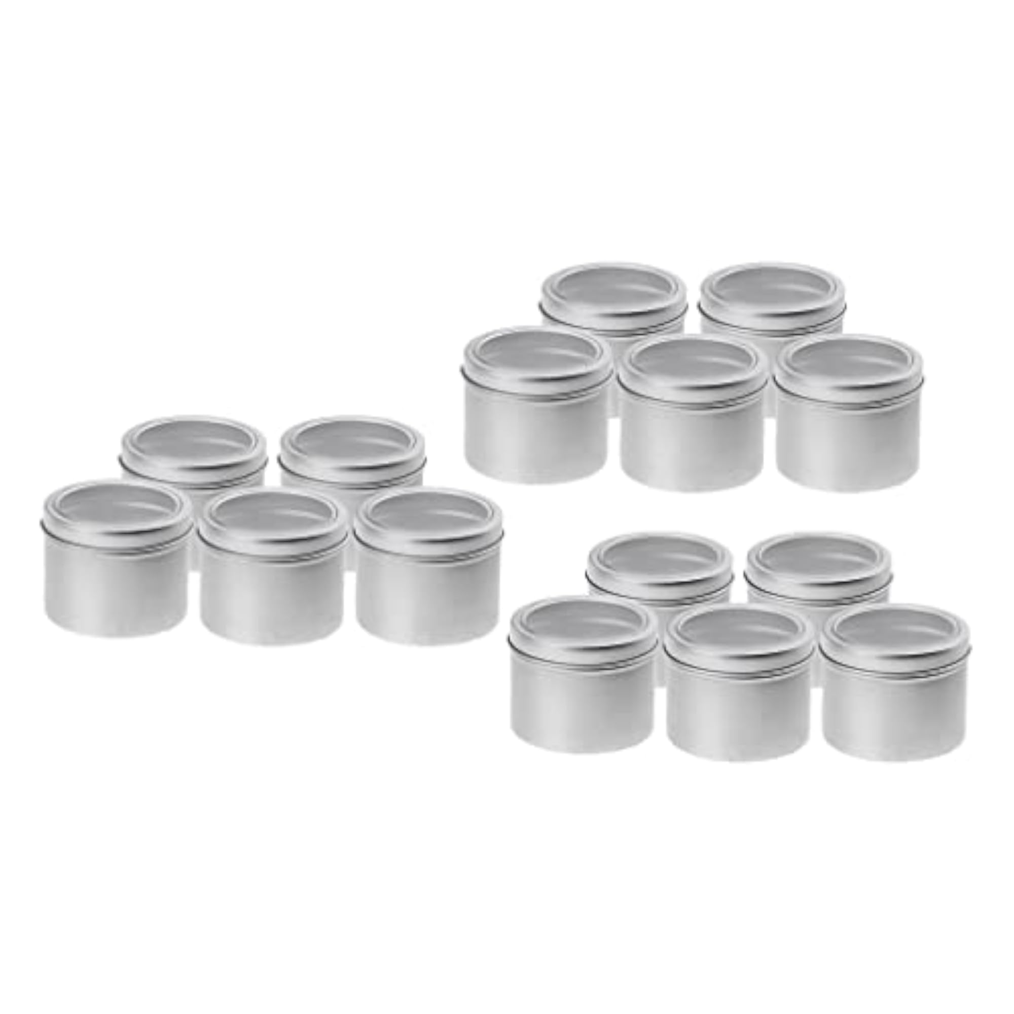 15x 100ml Aluminium Tin Lip Balm Tin Pot Cosmetic Cream Jar Bottle Container