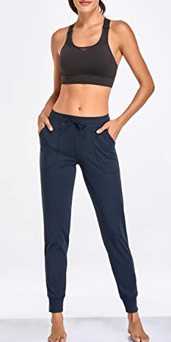Image of Oalka Women's Joggers High Waist Yoga Pockets Sweatpants Sport Workout Pants