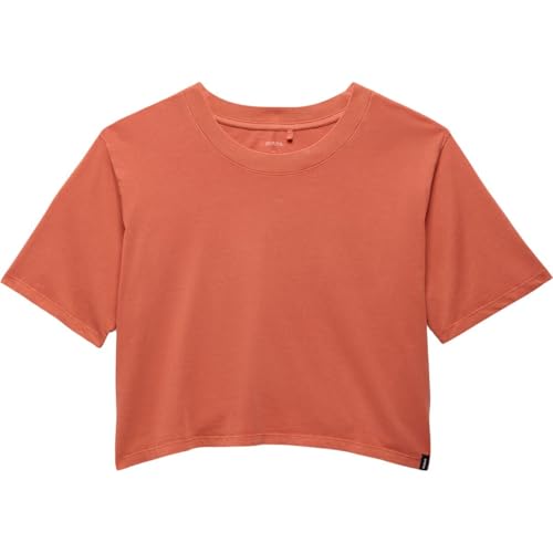 prAna Camiseta cropped feminina para uso diário, lichia., M