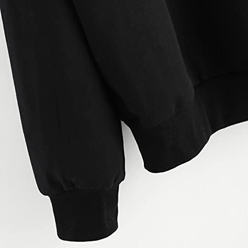 Sweatshirt chat femme pull molletonné avec imprimé graphique col rond - 3