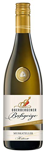 Oberbergener Baßgeige Muskateller Kabinett trocken, 0,75l, Intensiv, Tropisch & Blumig, Perfekt zu Käse, 3-4 Jahre Lagerdauer