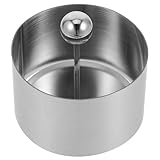 Gadpiparty Edelstahl Rundes Kaltgericht formset mit Presser Multifunktionale Küchenform für Reis Dessert und Kalte Speisen Langlebig Leicht zu Reinigen Professionelles Anrichten für