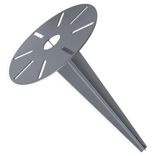Spetebo Einschlag Erdspieß rund für kabelgebundene Gartenlampen - 30...