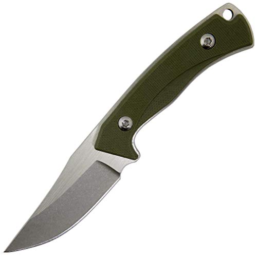 Eafengrow EF114 Fixed Blade Knife Mini Compact Pocket Knives 5.31 Inch EDC Knife 440 Blade Steel & G10 Handle Outdoor Survival Knife with Kydex Sheath (Green)