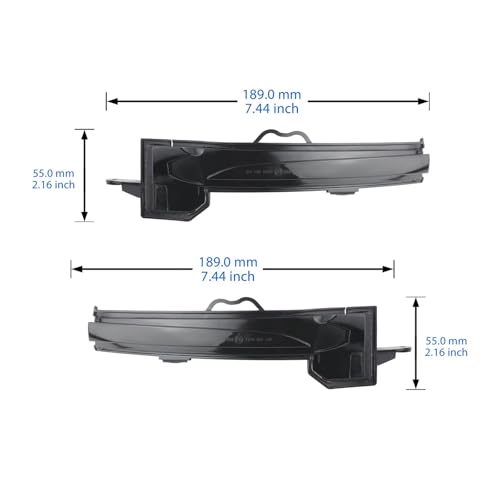 Intermitentes dinámicos LED para retrovisor de Mercedes Clase A W177 2019 en adelante 4