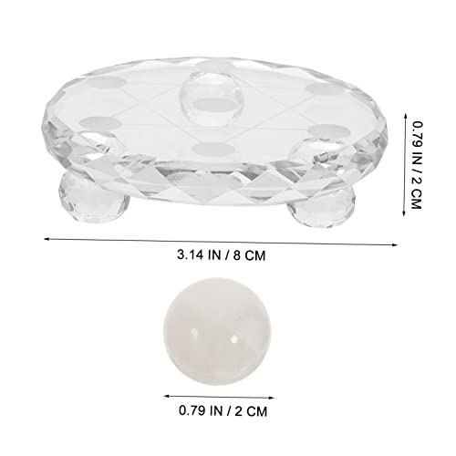 Boule de cristal décorative de luxe : set de 7 pièces artisanales - 3