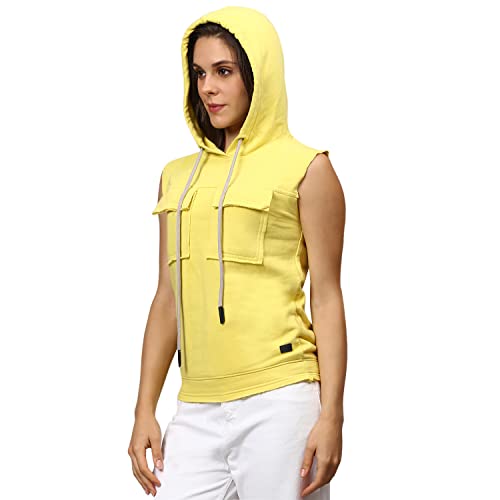 Image of Campus Sutra Cotton Women High Neck Sweatshirt