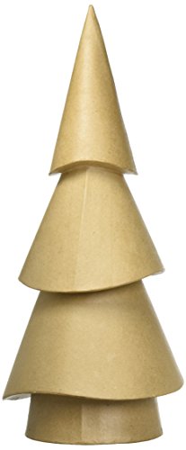 Craft Ped Paper CPLBV0255 Mache Tree Wavy Cone Small, 14.5