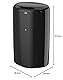 Tork 563008 Abfallbehälter B1 / Stabiler Mülleimer ansprechendem Elevation Design Flexibel montierbar, 50 L, Schwarz