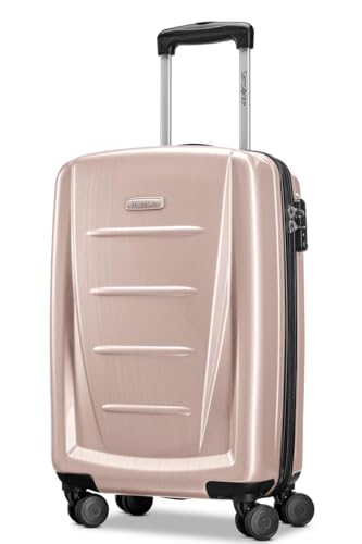 Image of Samsonite Winfield 2 Hardside Luggage with Spinner Wheels, Brown, One Size, Winfield 2 Hardside Luggage With Spinner Wheels, Rose Gold, 2 Pc Set (S + L) / (57 + 80 cm) / (20 + 28 inch), Modern